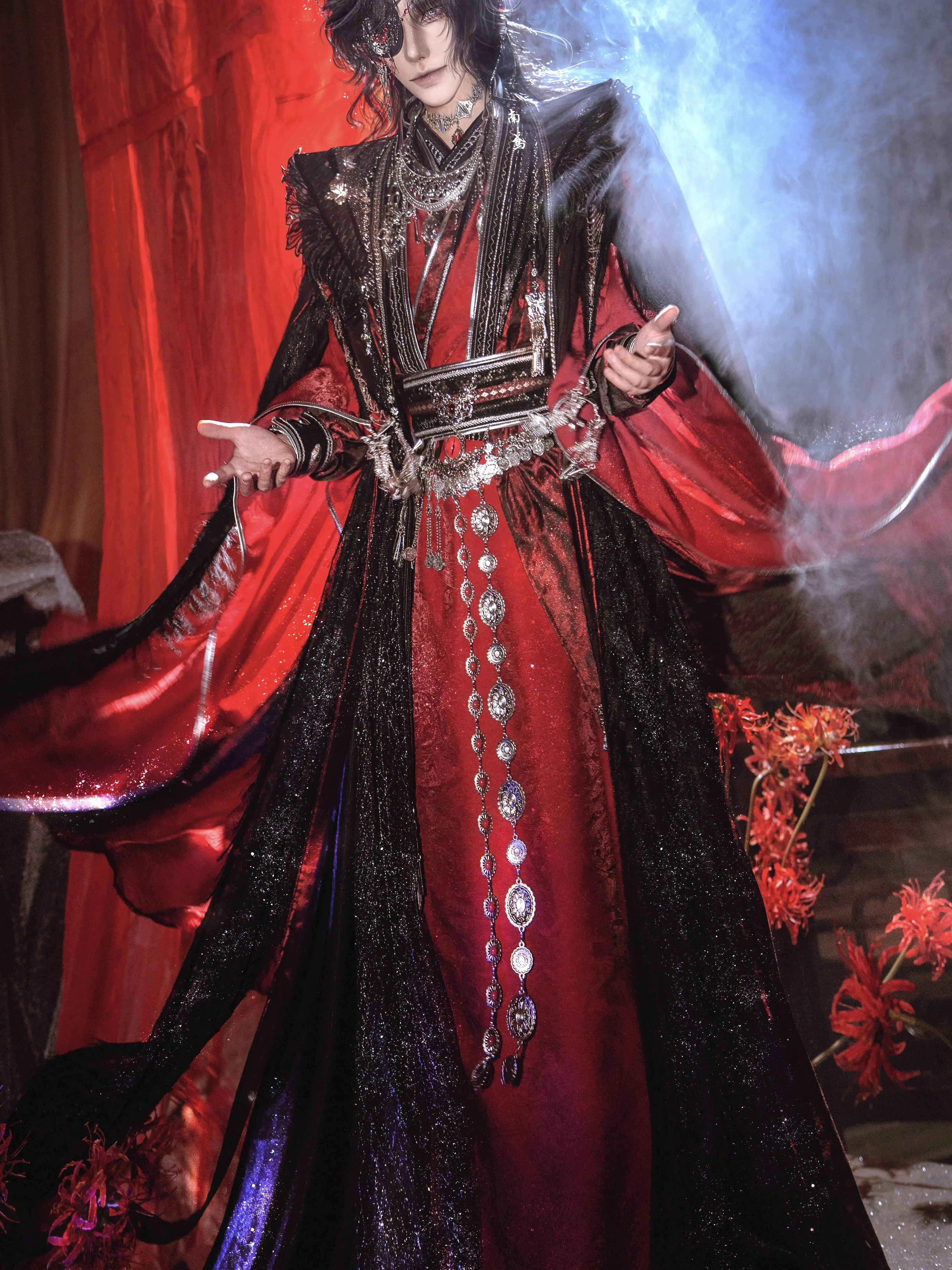 

Tian Guan Ci Fu Ghost King Hua Cheng 3.0 Cosplay Costume Versatile Anime Ancient Costumes Outfit Hanfu Halloween Dress Custom