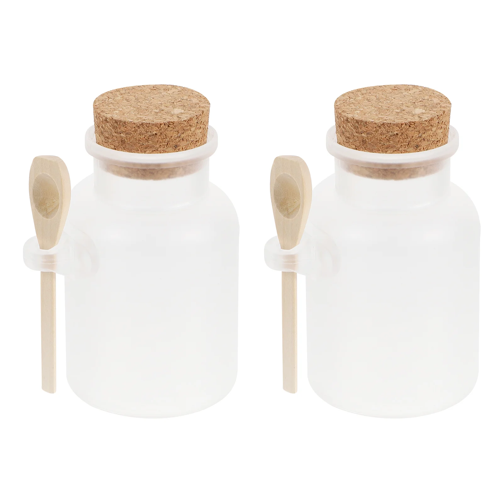 2 Pcs Bath Salt Bottle Storage Travel Powder Holder Refillable Empty Tank Portable Mask Subpackaging