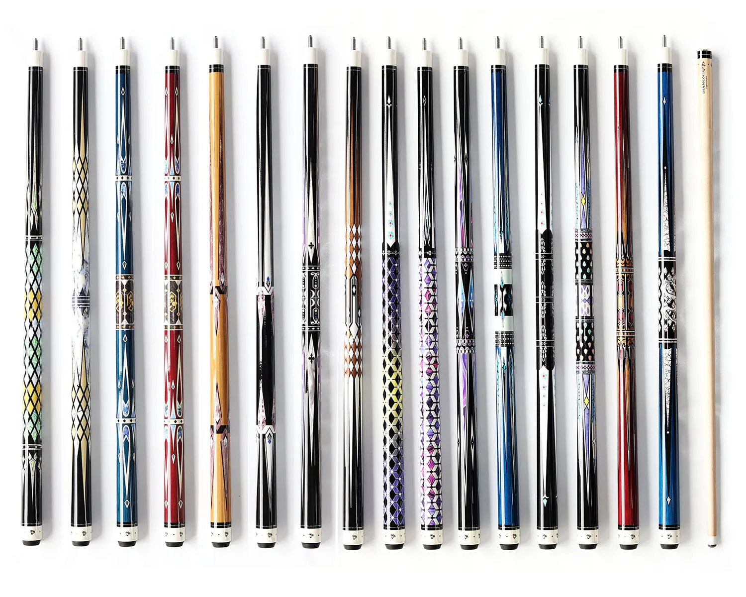 

Multi Styles Popular Diamond Mark Good Quality 1/2-pc Billiard Pool Cue Stick with Smooth Hand Grip,13mm Tip for Sale