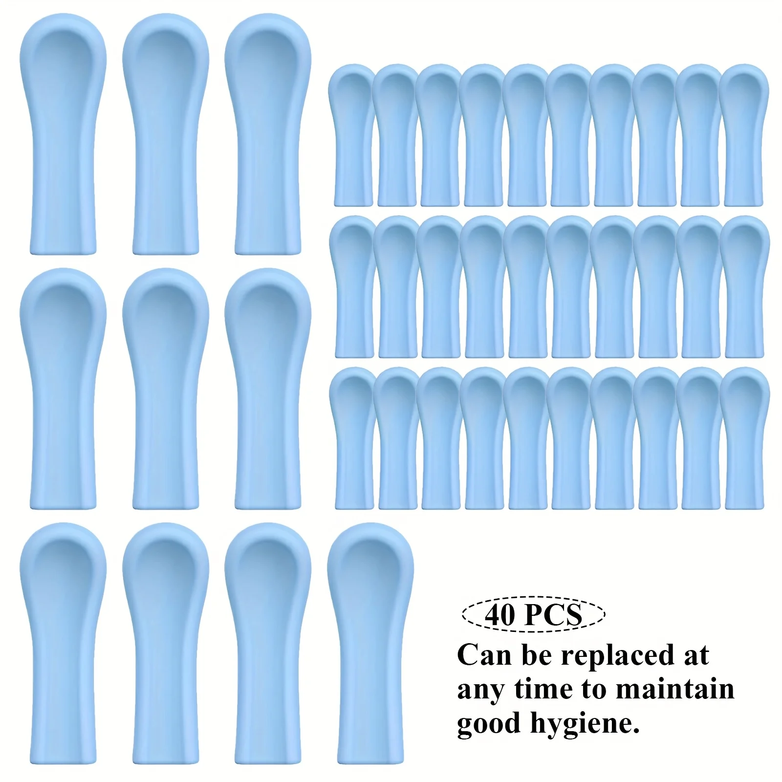 Silicone Ear Spoon Replacement Tips, Universal Wax Removal Spoon, Reusable and Washable, No Electricity or Batteries Required