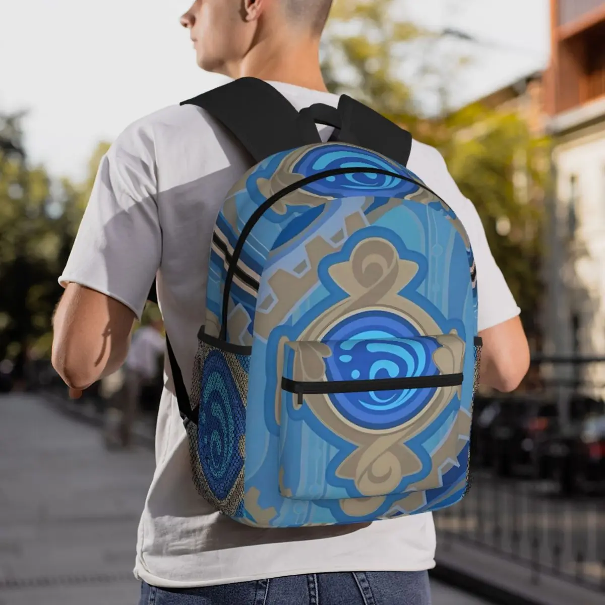 Genshin Impact Anime Game Backpack Student BookBag Children School Bag Computer Shoulder Bags for Men Women