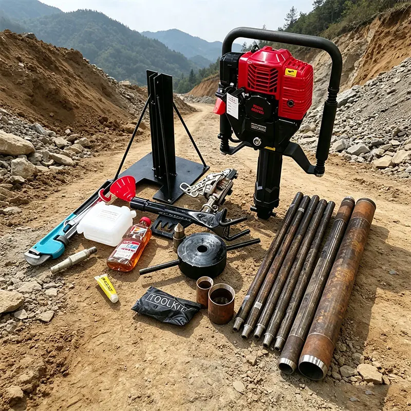 Customized Durable Core Extraction Tool Soil Rock 15M Complete Core Single Operator Petrol Engine Efficient