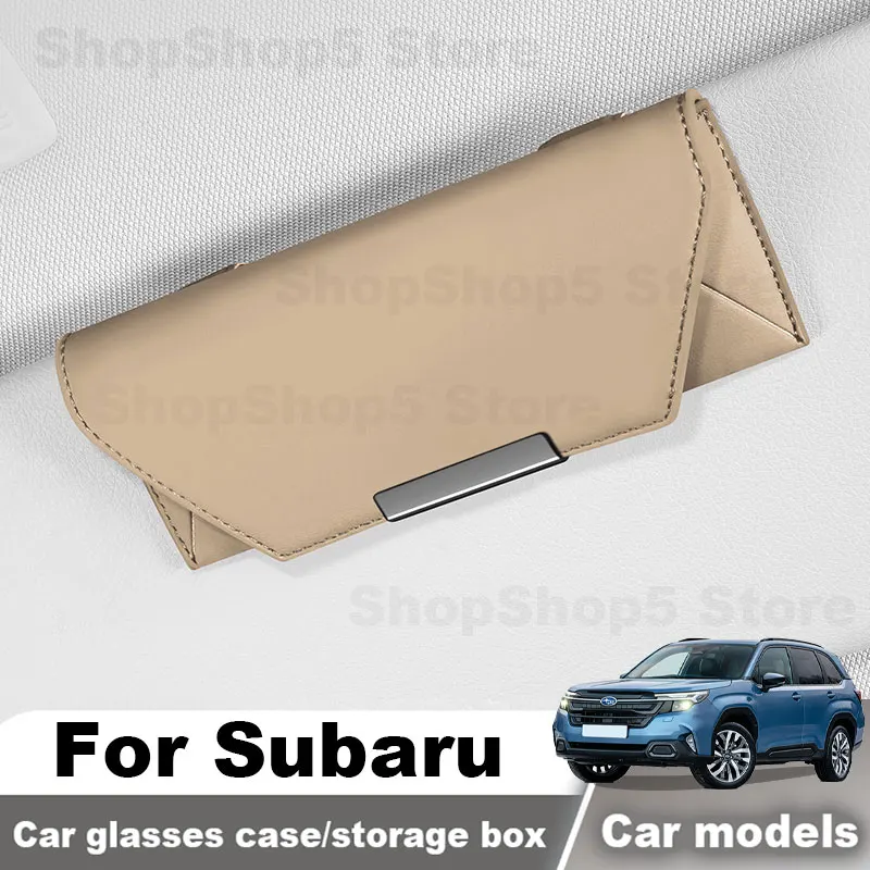 Car Glasses Case For Subaru Uncharted Trailseeker SOLTERRA LEVORG Forester Outback Crosstrek 2026 Car Storage Box Accessories