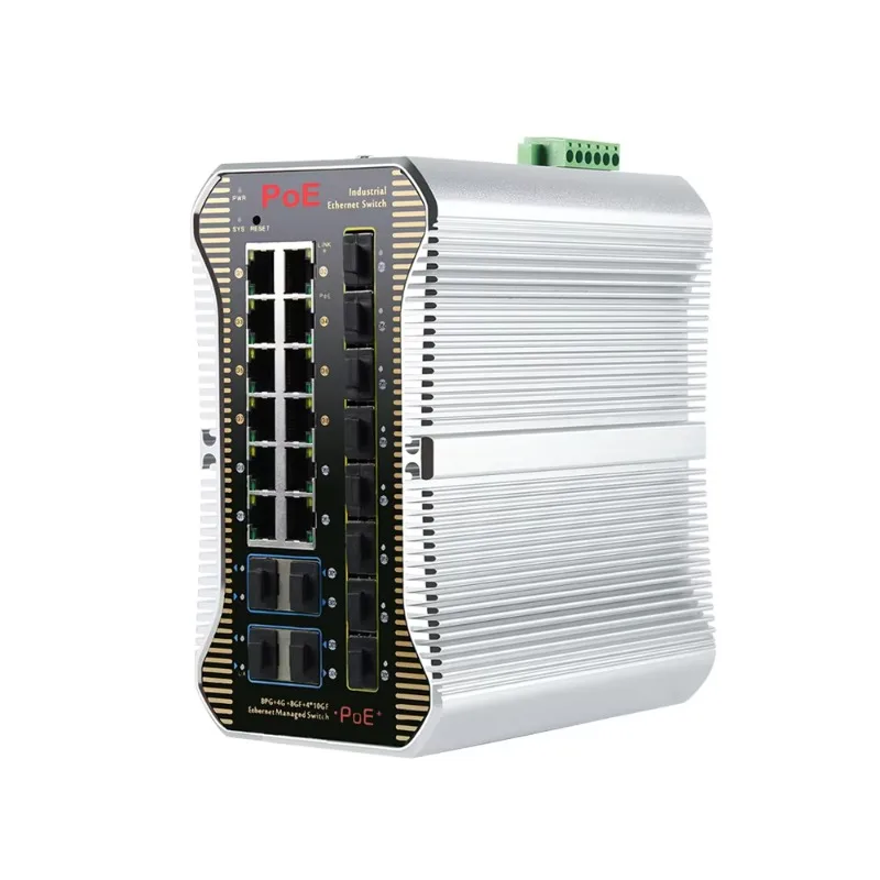 24-Port 1G Uplink L2+ Managed Industrial PoE Switch SNMP QoS VLAN Support 5 Year Warranty-FCC/CCC Certified-GWS-IPS36248PFM (In