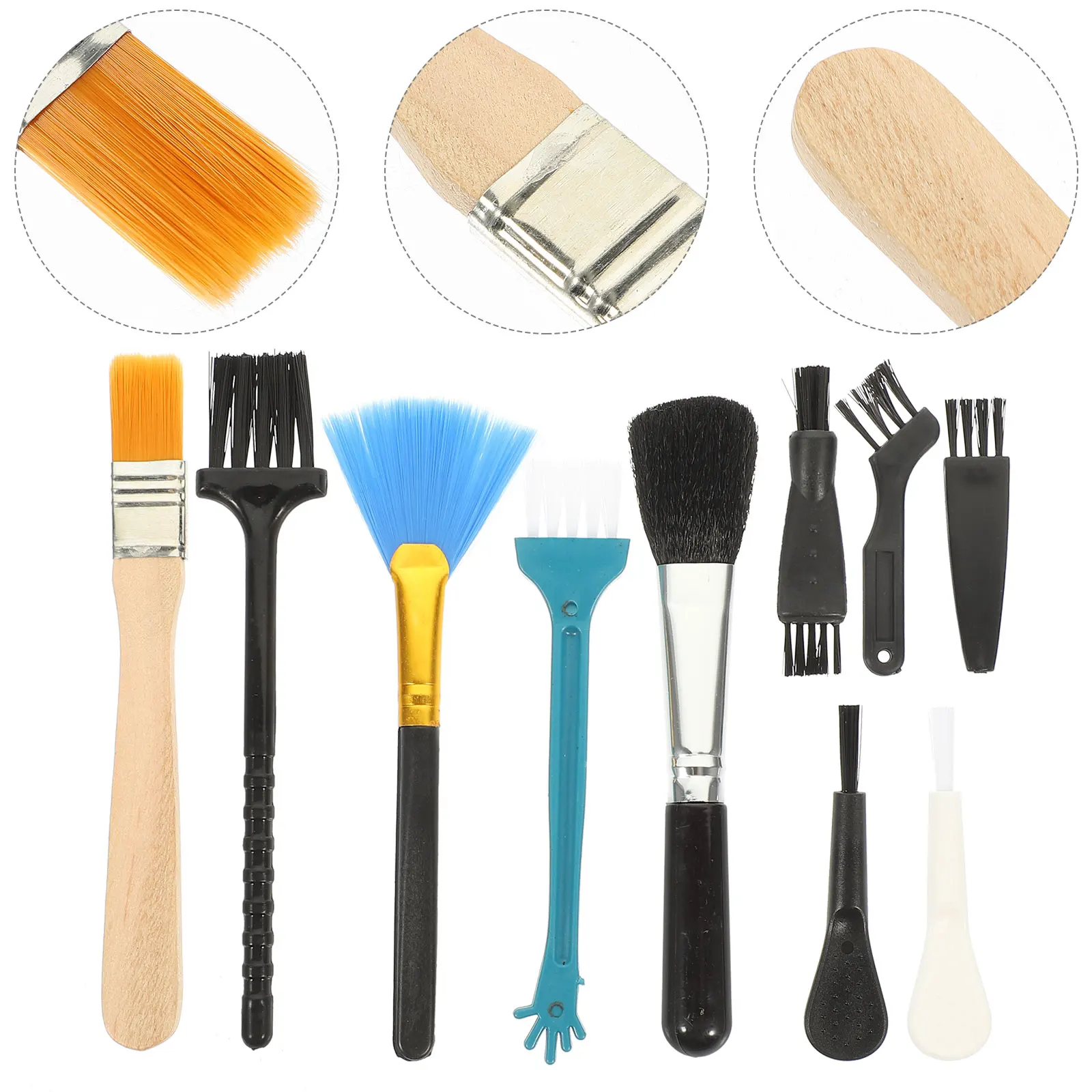 

Anti-Static Soft Bristle Keyboard Conductive Pa Brush For Pc Fans Car Dashboard Dust Removal Kit Portable Computer Accessories