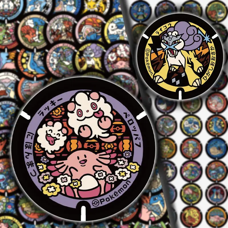 108 Stück Kawaii Pikachu Pokemon Aufkleber Niedliche Eevee Cartoon Anime Aufkleber Laptop Scrapbook Telefon Klassische Kinder Aufkleber Spielzeug