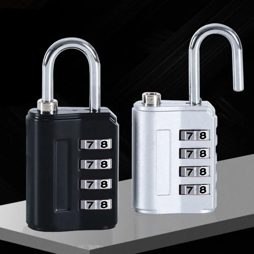 New Luggage Security Coded Lock Travel Customs Suitcase Locks Anti-Theft Security 4 Digit Number Combination Pad Lock Padlock