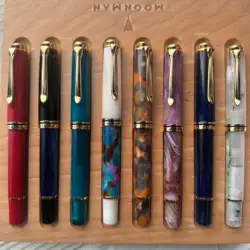 ADMOK M800 Acrylic Piston Fountain Pen BOCK/Schmidt Soft Smooth No.6/35# Nib Inking  Students Writing Gift Pens