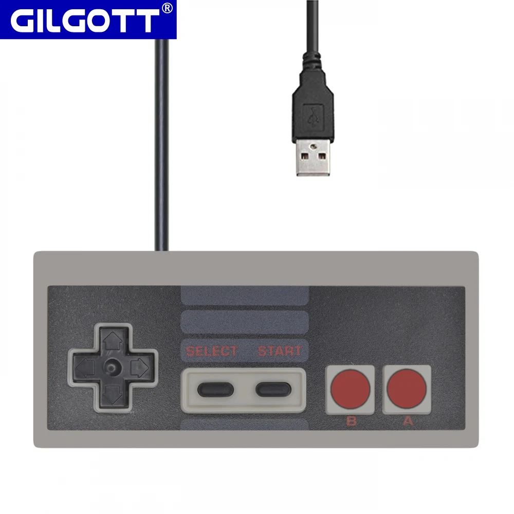 1PCS For NES Wired USB Controller PC Computer Video Games Handle Retro USB NES Controller Joystick Controle Gamepad