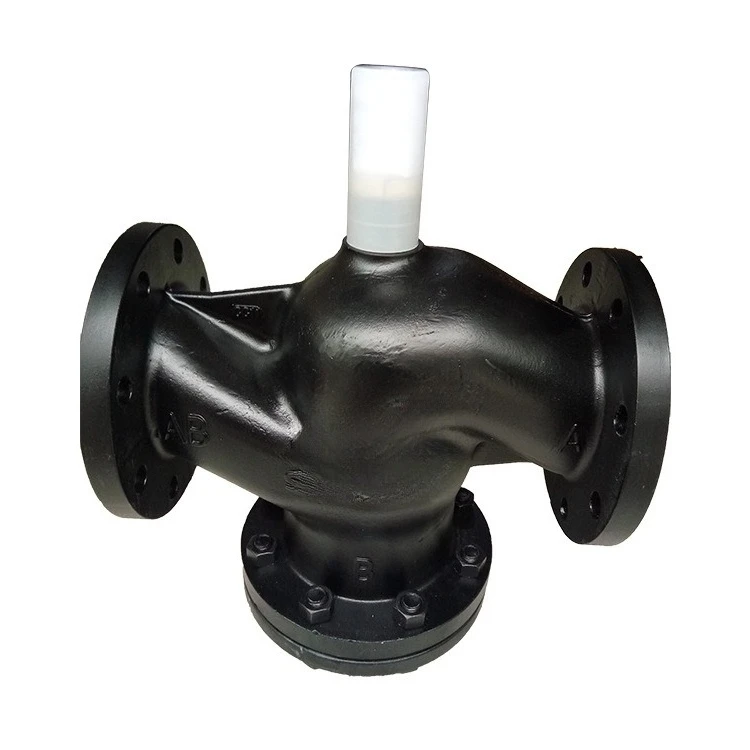Three-way threaded water valve