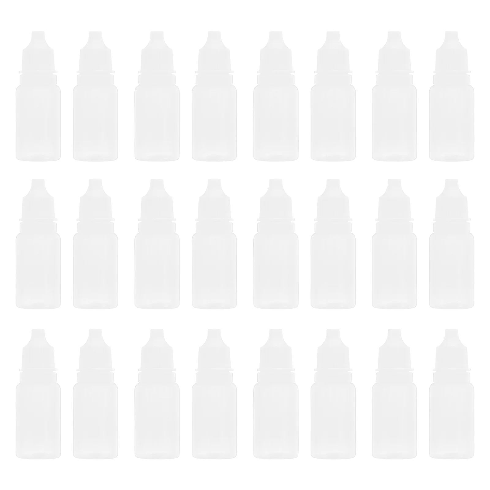 

50 Pcs 10ml Empty Plastic Squeezable Dropper Bottles Eye Liquid Dropper Dropping Bottles (White) liquid dropper bottle