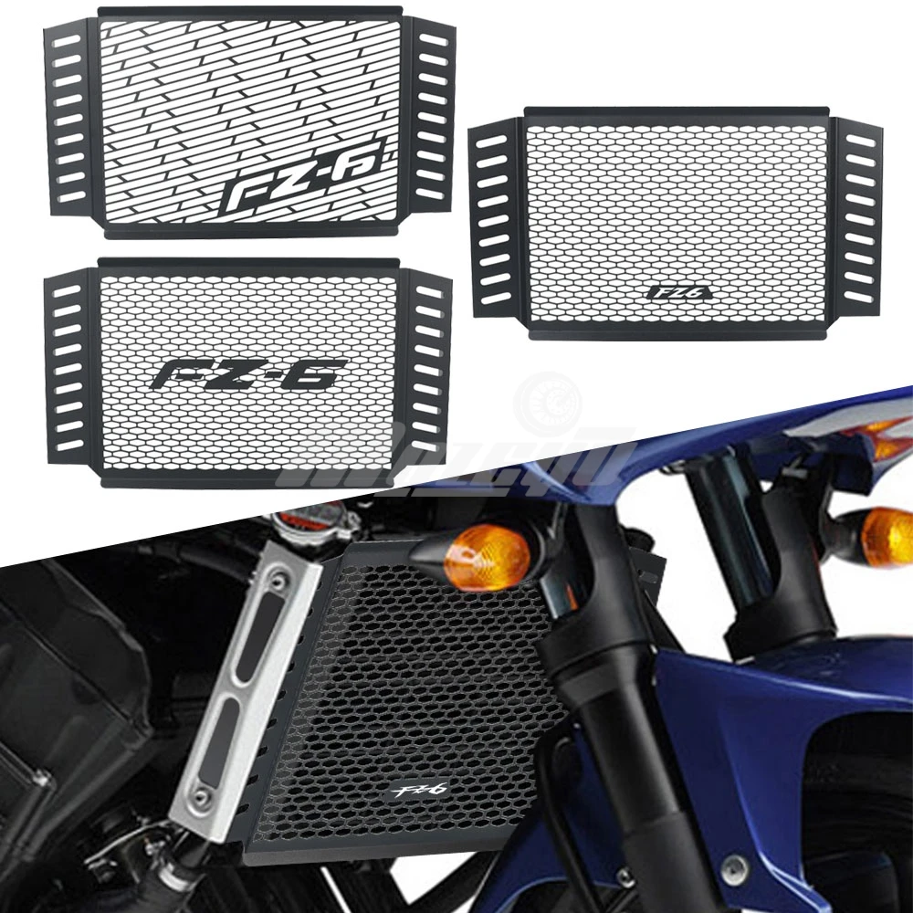 

Motorcycle Radiator Guard Protector Grille Grill Covers Accessories FOR YAMAHA FZ6 Fazer FZ-6 FZ 6 fz6 2007 2008 2009 2010