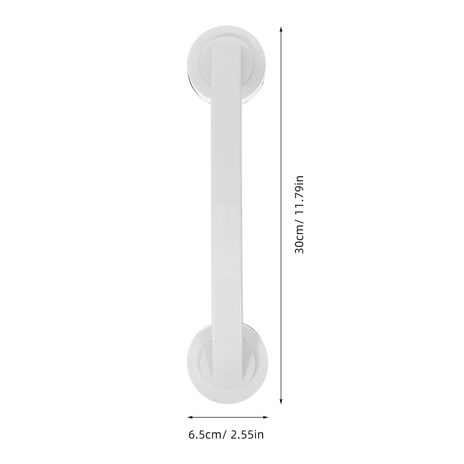 Safety Grab Bar Large White ABS Bathroom Handrail Wall Mounted Toilet Support Armrest Bathroom Bars for Elderly Shower Safety