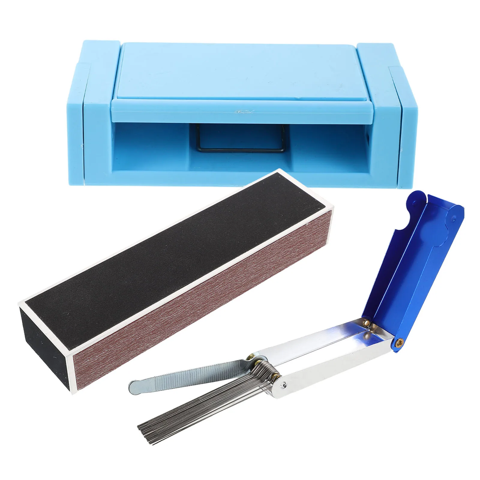 

1Set Guitar Luthier Tools Kit Fret Leveling Beam Sanding File Nut Slotting File Bridge Saddle Nut Acoustic Electric Setup