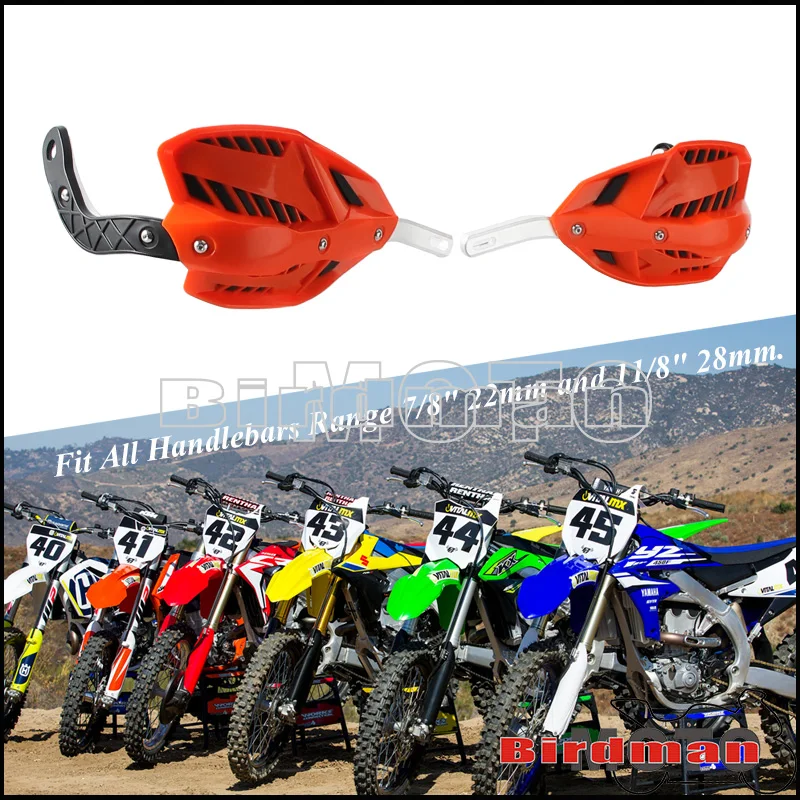 

Universal Motocross Dirt Bike Enduro Handguard With Fitting Kit PP&Aluminum Handlebar Shiled Guard Covers For Honda Yamaha
