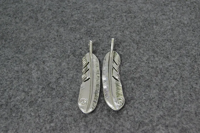 925 فضة ريشة قلادة رائعة الراقية الطبعة اليابانية الأزياء والمجوهرات يو وينلي نفس النمط قلادة #4