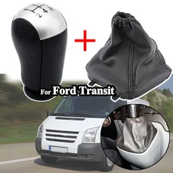 Car Gear Shift Knob Shifter Gaiter Boot Cover Case For Ford Transit Van MK7 2006 2007 2008 2009 2010 2011 2012 2013 2014 Black