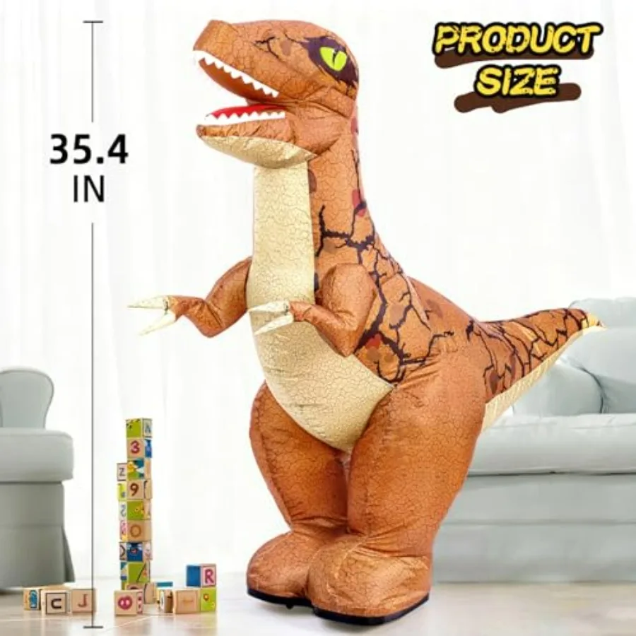 2.4GHZ Remote Control Inflatable Dinosaur Toy for,Electric Toy Dinosaur with Sound and 360°Rotation, Walking Rechargeable Outdo view 3