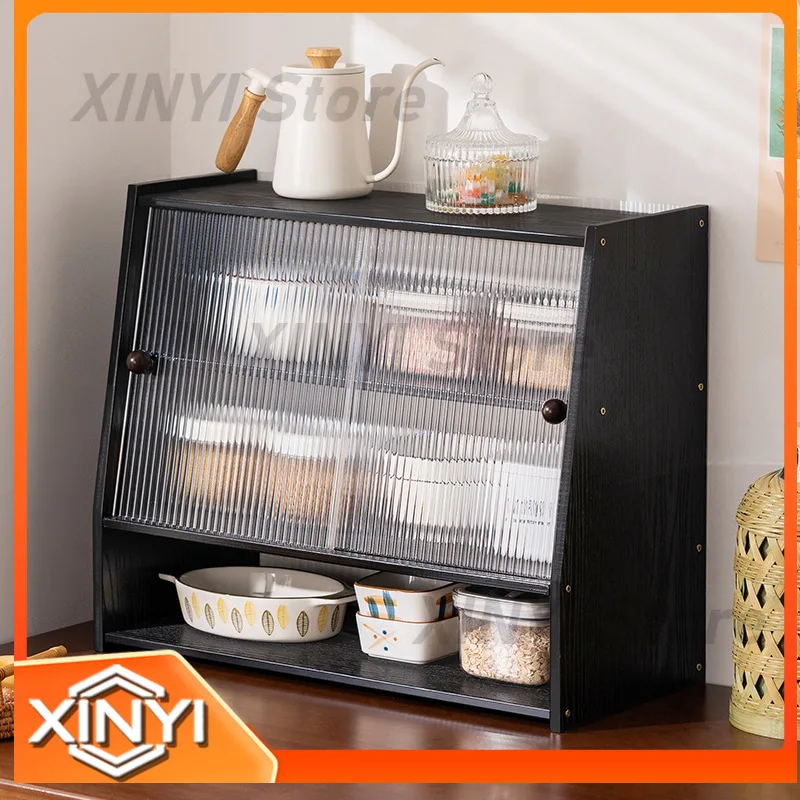 For Kitchen Countertop Seasoning Shelves Storage Shelves Supplies Organizers Layered Multi Functional Cabinets Cabinet