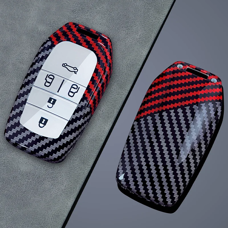 Toyota model A Key Fob Cover Case Texture Shell Car Smart Keys proteggi Toyota compatibile aspetto elegante con portachiavi in metallo