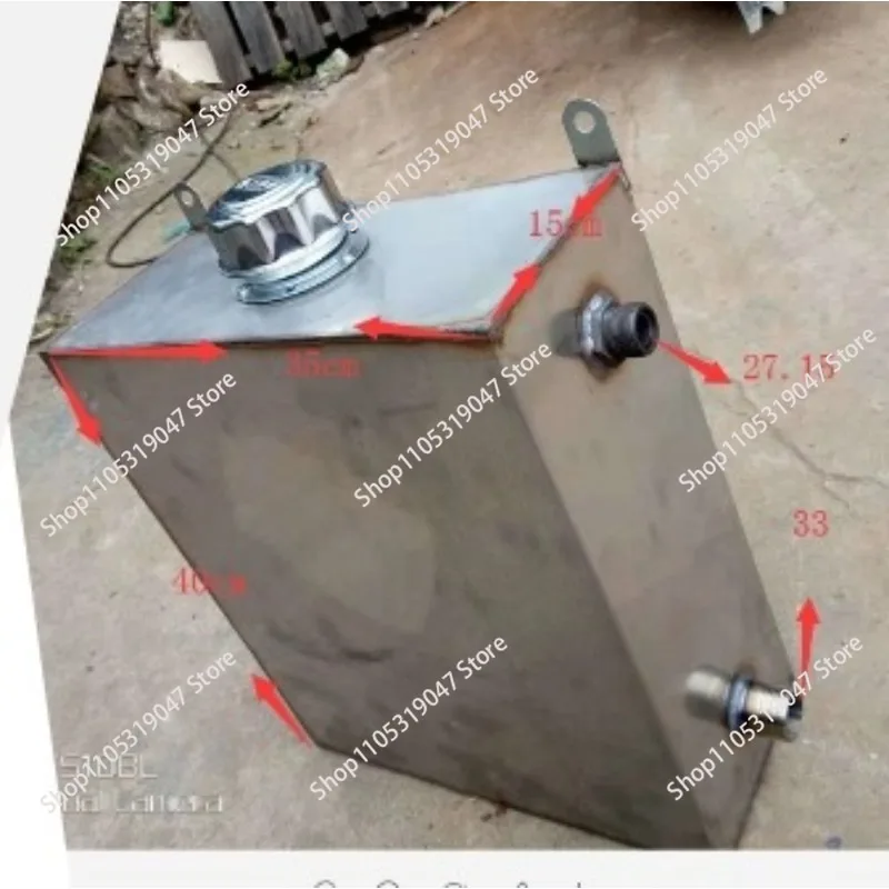 Stainless steel hydraulic oil tank, two wheel mesh hoist, cage hoist