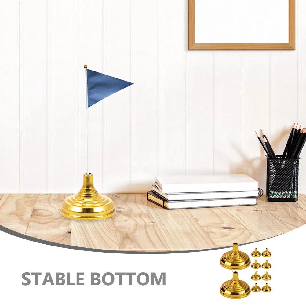 

10Pcs Plastic Mini Flag Holder Stand Bases for Desk Office Table Small Flags Display Decoration Display Stand Bases