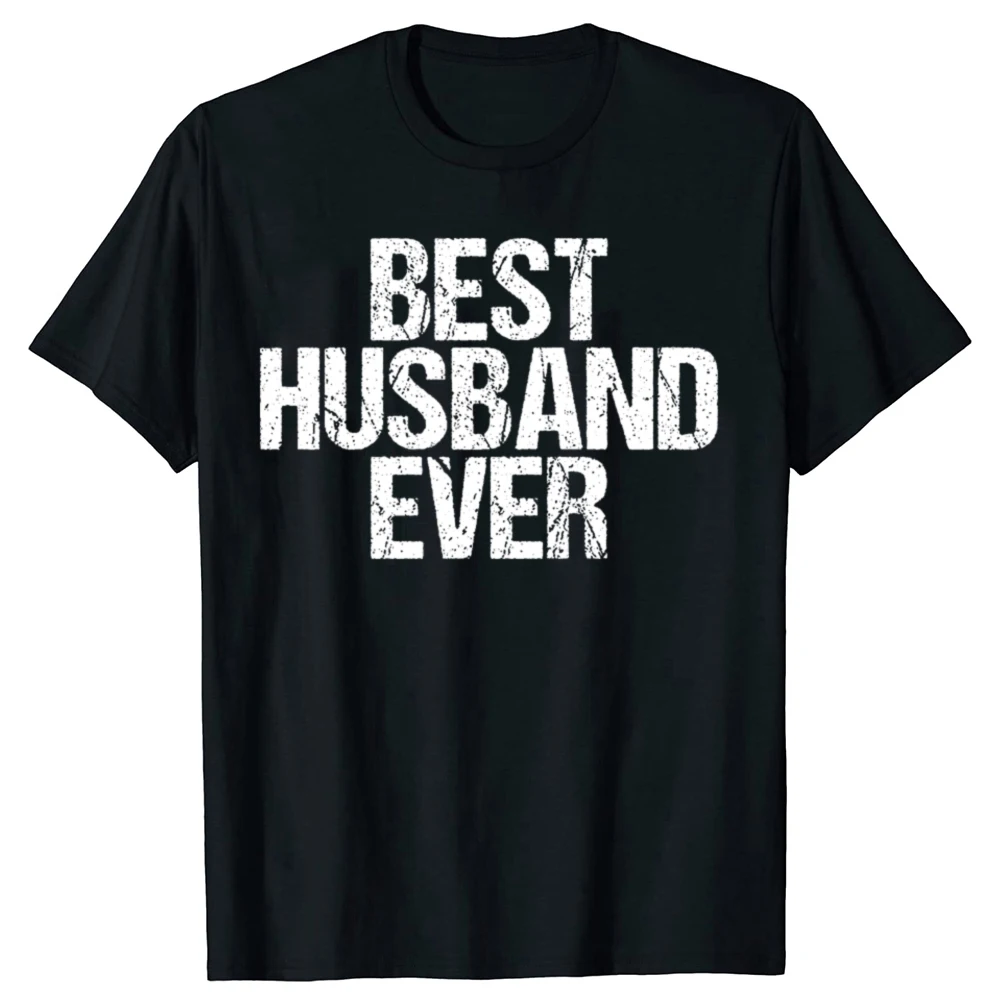 Lustiges T-Shirt mit Aufdruck „Bester Ehemann aller Zeiten“ für Männer und Frauen, modisches, lässiges T-Shirt aus 100 % Baumwolle, locker sitzend, übergroß, für Papa, cooles Humor-T-Shirt – Detail 2