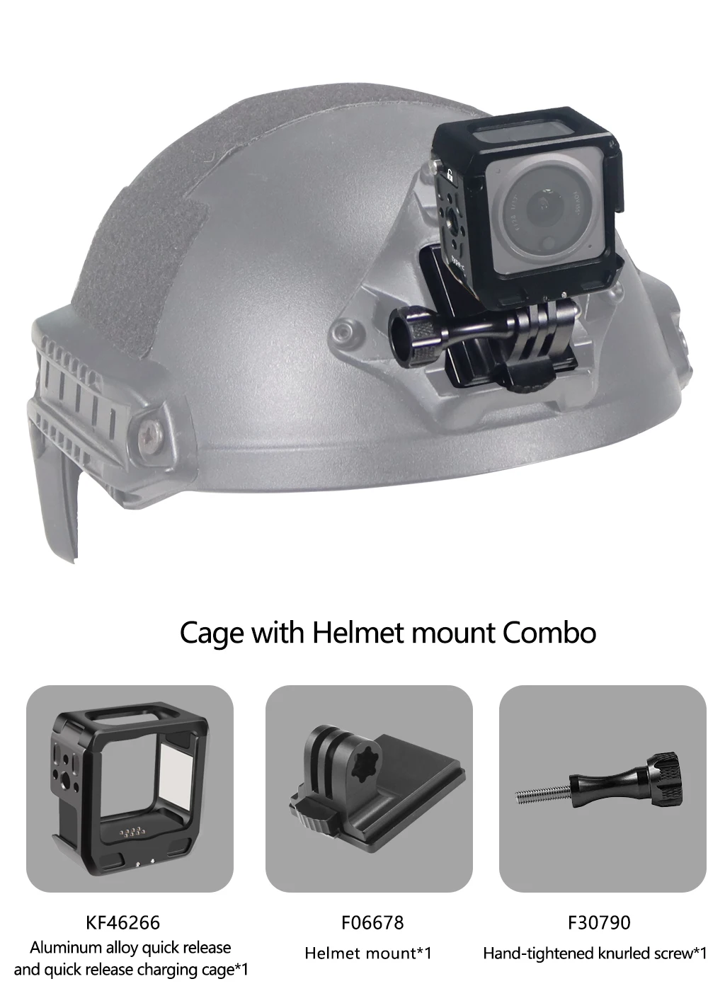Magnetischer Action-Kamera-Käfig für DJI Action 2 Dual-Screen Vollkäfig mit Cold-Shoe-Halterung, 1/4 3/8 ARRI-Positionierungslöchern und Ladestation – Detail 40