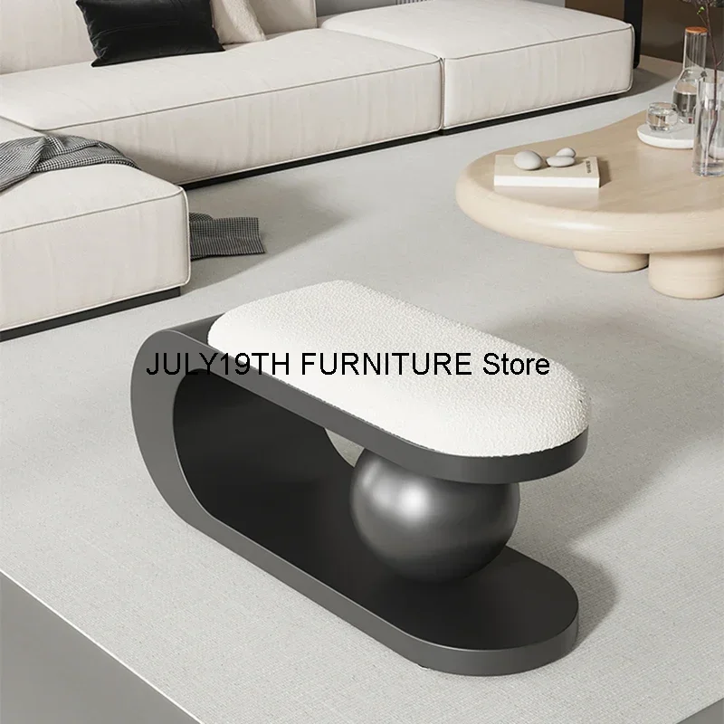 Nordic Home Shoe Changing Stools Living Room Bench Bedroom Bedside Bed End Stools Designer Light Luxury Sofa Ottoman Furniture B