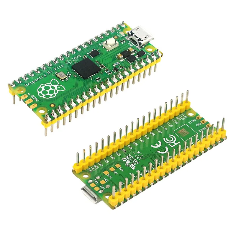 Official Raspberry Pi Pico  RP2040 Microcontroller Chip Low Power Optional Pre Soldered GPIO Header Power USB Cable Pico