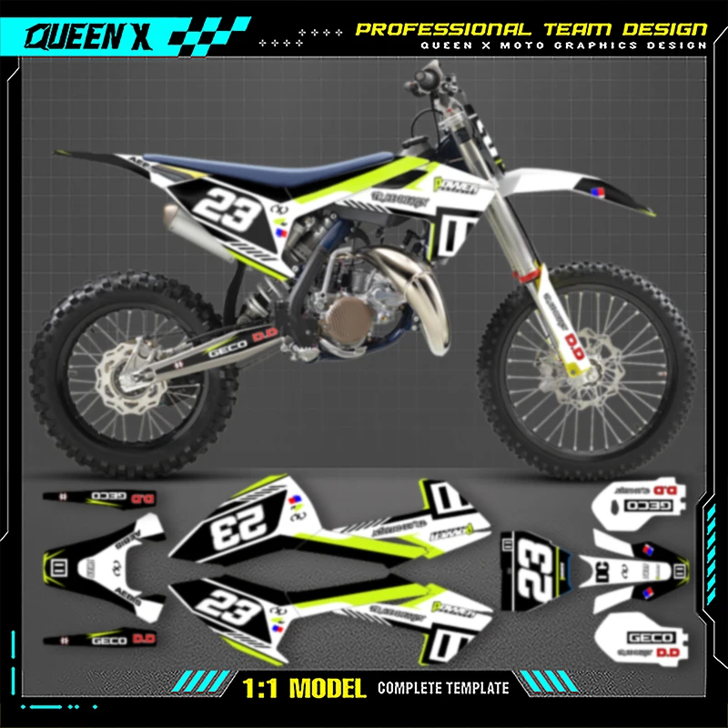 Queen X MOTOR Graphics Stickers Decal Kits For Husqvarna TC85 2018 2019 2020 2021 2022 2023 003 view 3