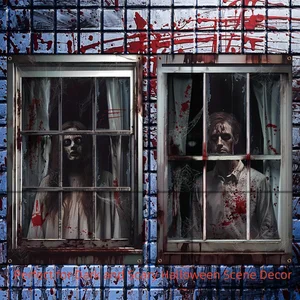 Halloween party decorations, scary, ghost, skull, inner party decoration, lid flag, haunted house 8 Main Sales Terror - №7