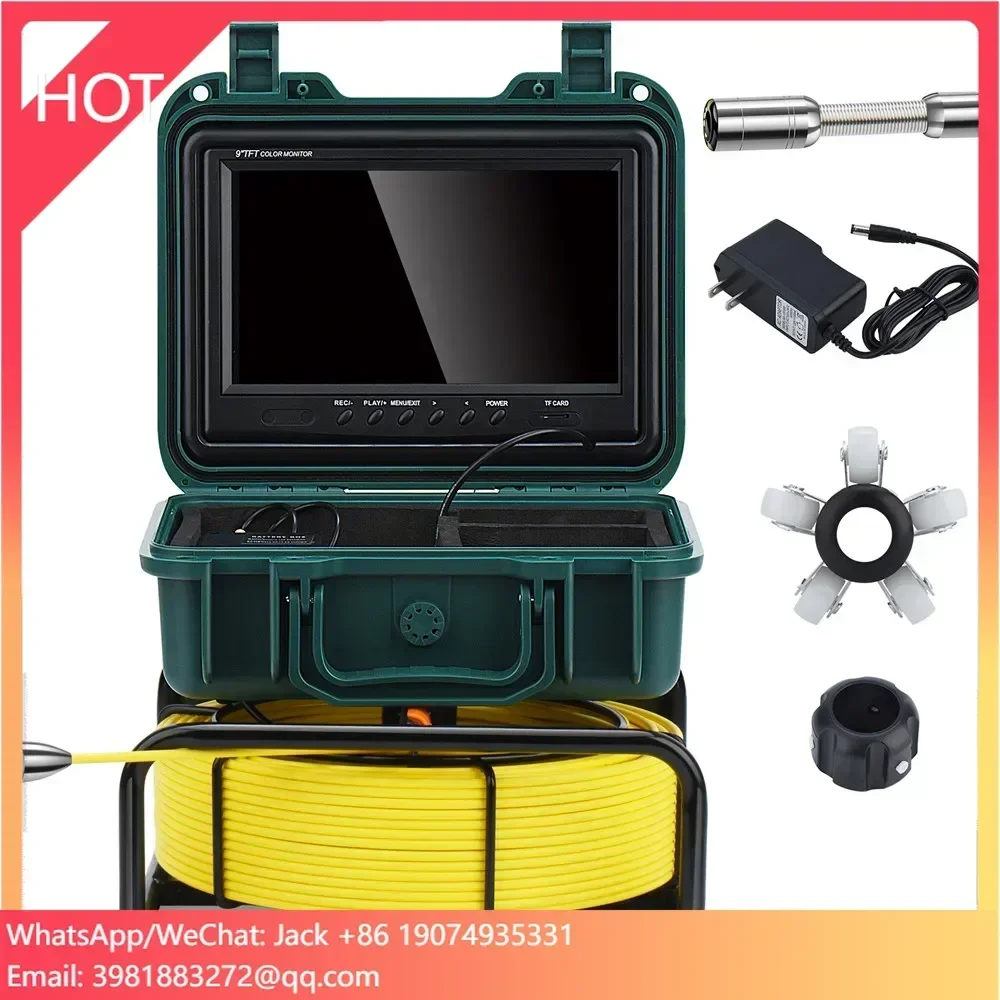 산업용 심층 우물 내시경 아날로그 배관 수중 시립 파이프라인 내시경 CCTV 하수구 비디오 파이프 검사 카메라