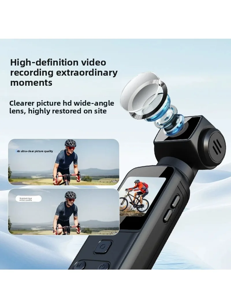 AliExpress ohwogot Hot Sale K1 Pocket Camera 4K WiFi Action Cam - Handheld 270° Rotatable for Cycling, Sports & Vlogging, Ultra HD Portable DV