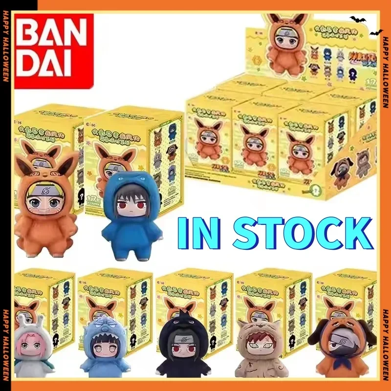 En stock, caja ciega de la serie Naruto Itachi Sasuke Kakashi Gaara, figura de juguete de moda, colgante de felpa, colección, regalo de cumpleaños