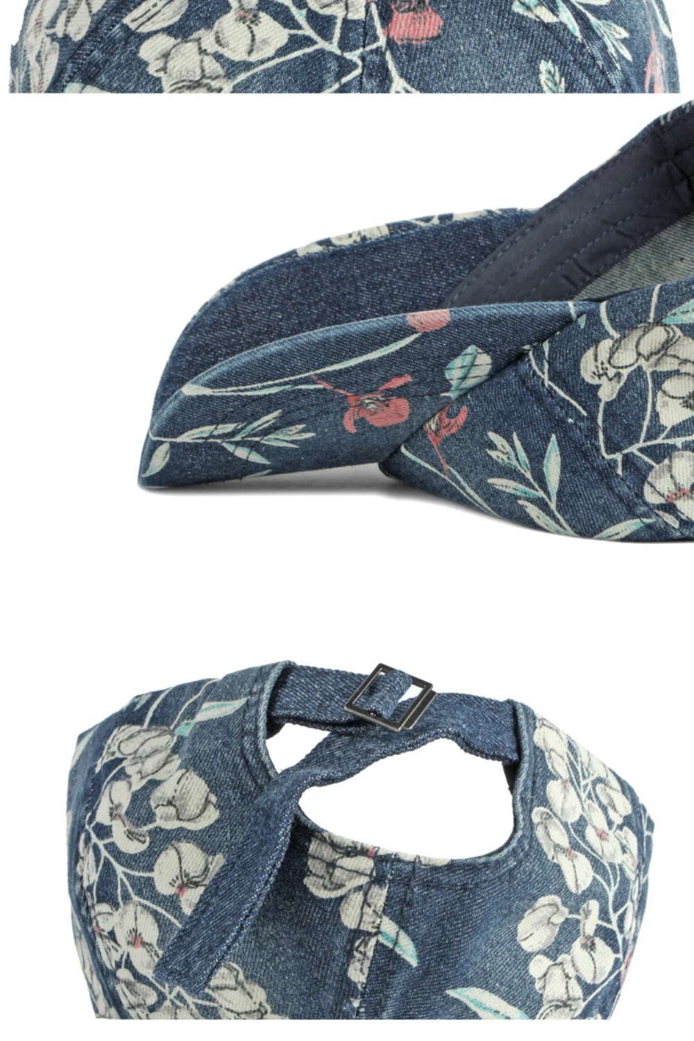 HT5090 Frühling Sommer Herbst Kappen für Männer und Frauen Stilvolle Blumen-Baseballkappe Unisex Verstellbare Snapback-Kappe Baumwoll-Baseballmütze – Detail 10