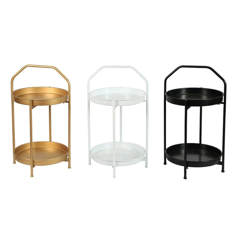 

Modern simple bedroom bedside storage double side table, living room portable small coffee table decoration