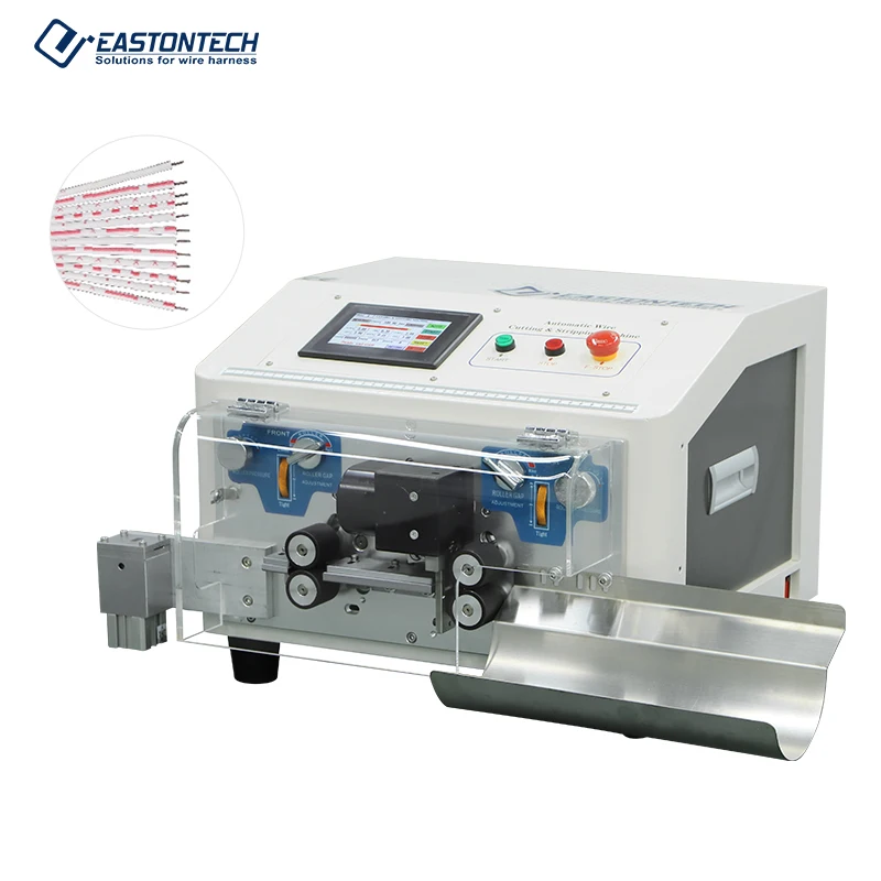 Pneumatic High-Accuracy Double-End Stripping Cutting 0.01mm Accuracy High Capacity EW-3045 Splitting Machine For 2-12 Pin Cable