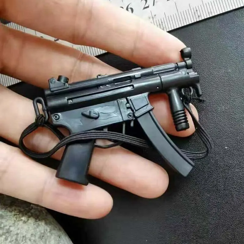 1/6 Schaal Soldaat Wapen Model Pop 1 Tot 6 Micro-punch MP5 MP5K Black Gun Model Action Figure accessoires