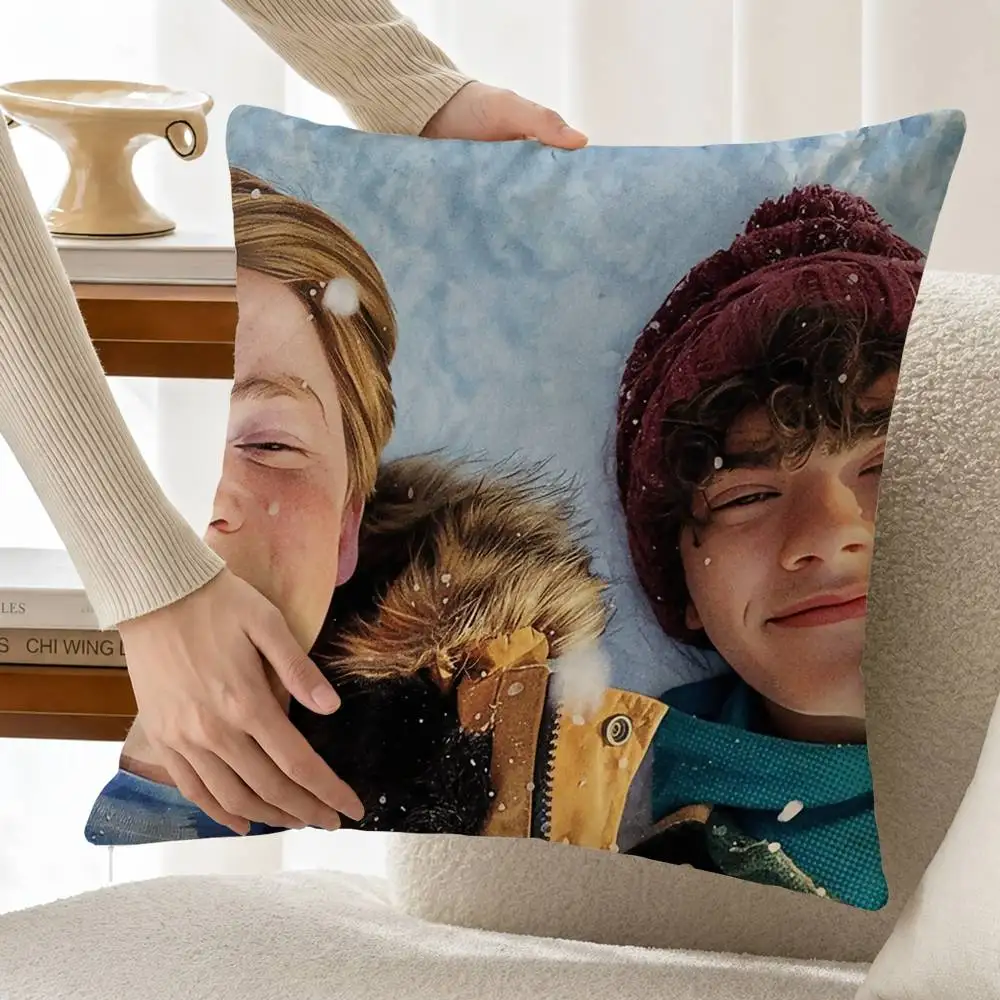 Heartstopper Nick and charlie Custom Double Sided Print Square Pillow Cushion Cover