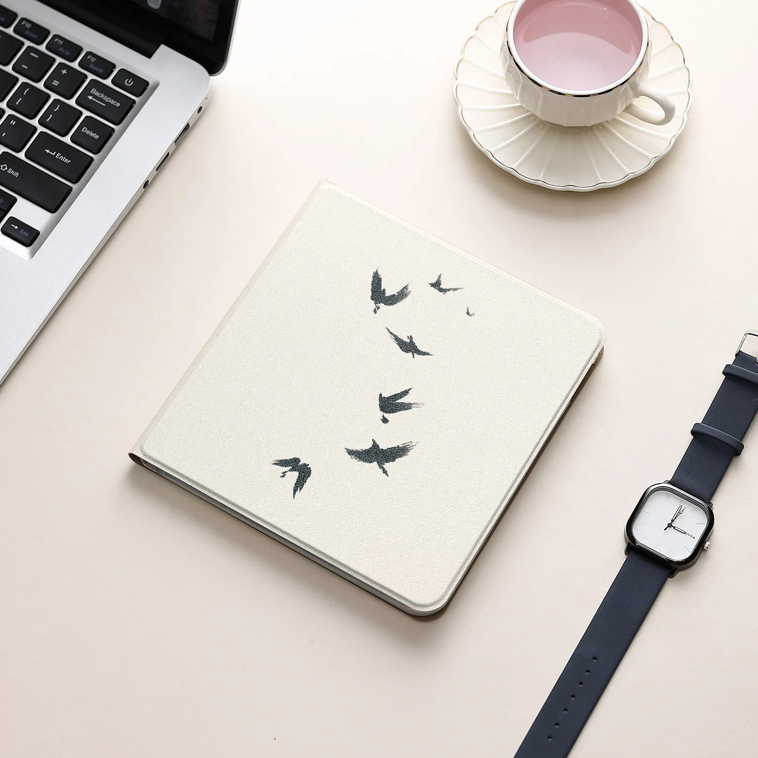 twosheep Abnehmbare magnetische Hülle im chinesischen Stil, geeignet für Boox Go7 Go Color7 GenII GenI Leaf3 Leaf3c Leaf2 7 Zoll, mit automatischer Schlaf-Funktion – Detail 8