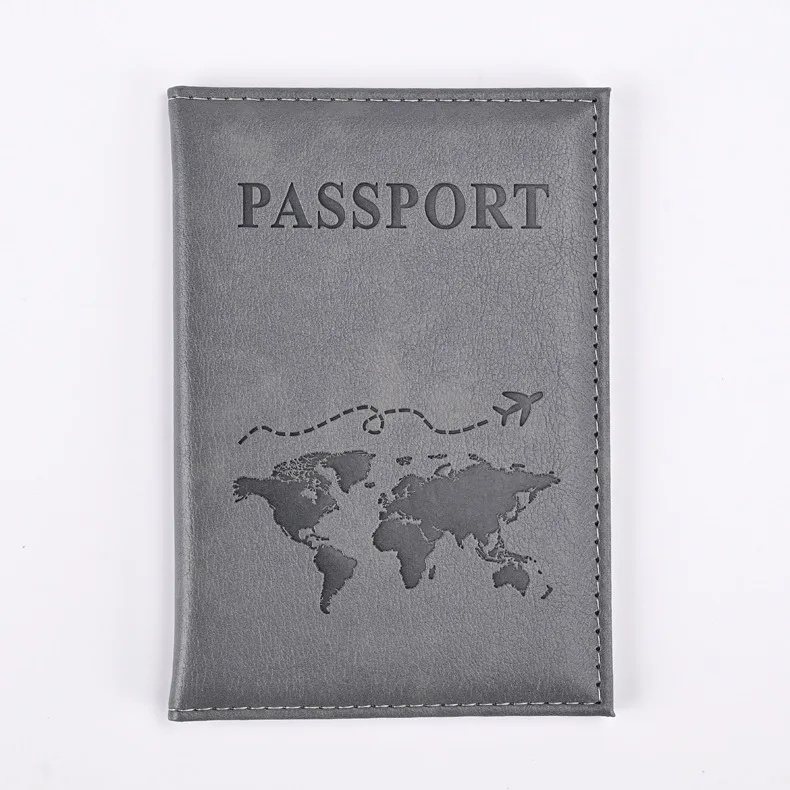 Colorido PU Passaporte Titular Ticket, Travel Passport Protective Covers, ID Credit Card Holder, Acessórios de Viagem