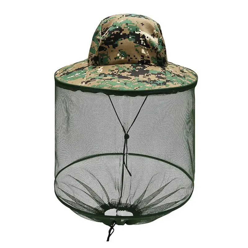 

Bee Keeper Head Net Face Neck Fly Netting Hood Women Fishing Head Covering Breathable For Outdoor Anti-Gnat Sunshade Hat