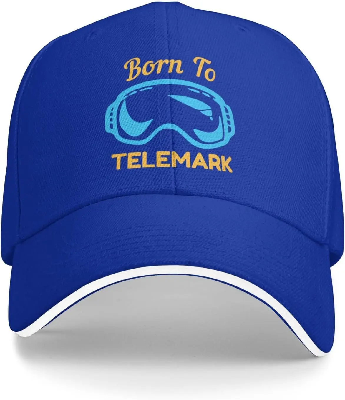 Born to Telemark Baseball Cap for Men Women Low Profile Adjustable Outdoor Golf Dad Hat