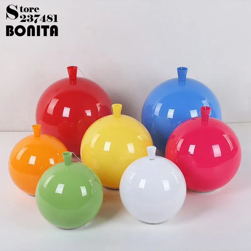 Modern Ceiling Chandelier Kids Bedroom Kindergarten Restaurant Lighting Acrylic Colorful Balloons Pendant Lamp with Pull Switch