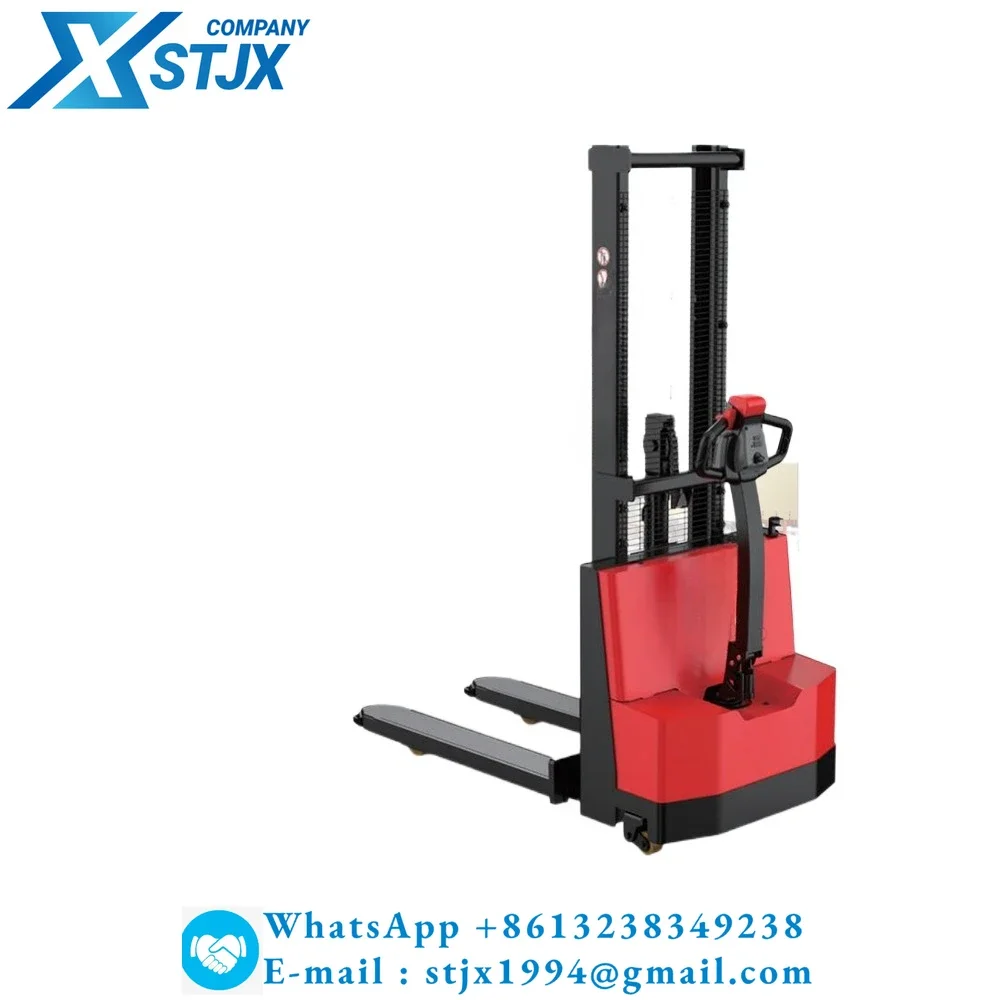Electric stacker pedestrian loading and unloading forklift