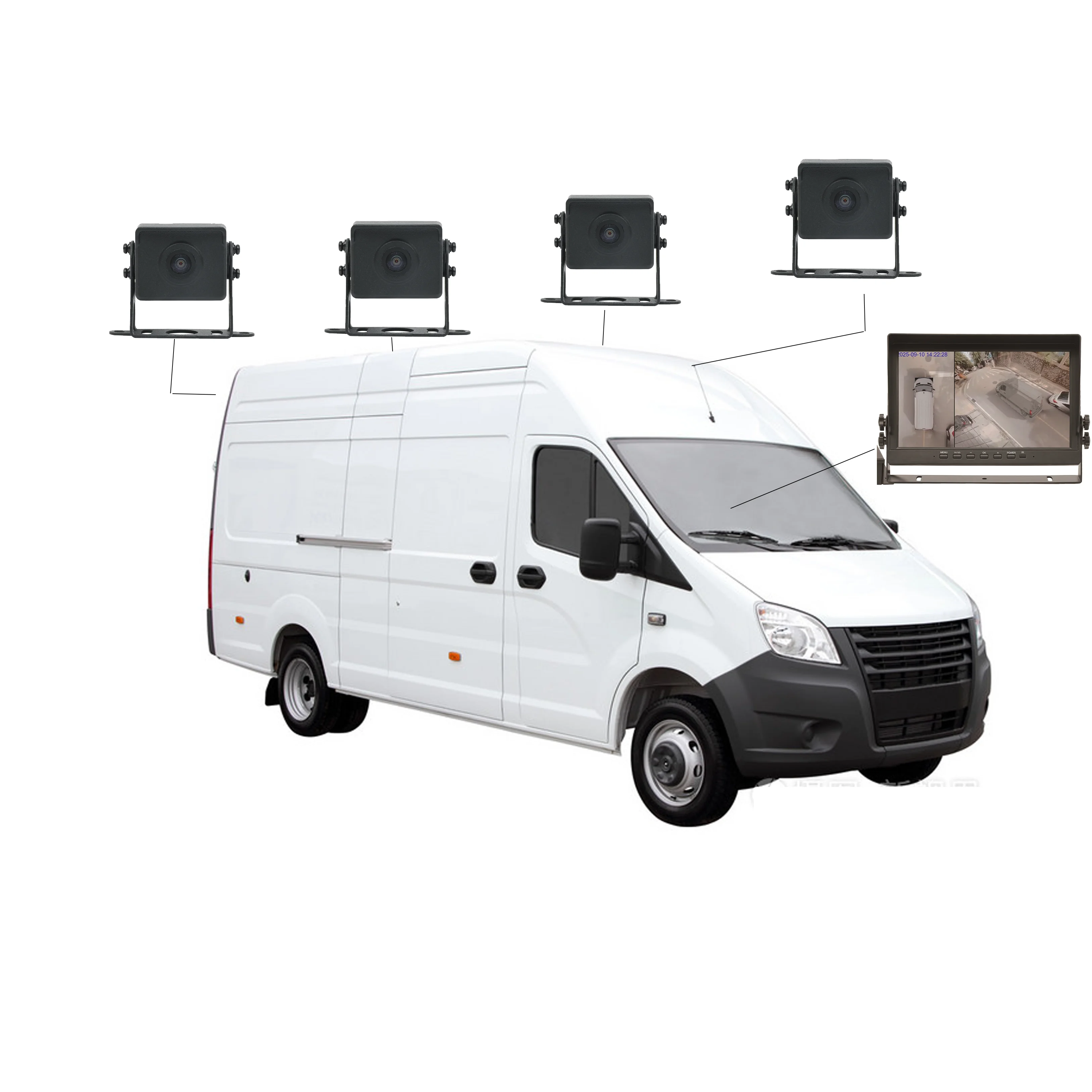 

AI 360 AVM Surround Bird View Panorama Vehicle Truck Bus Car System for Truck RV Bus Camper