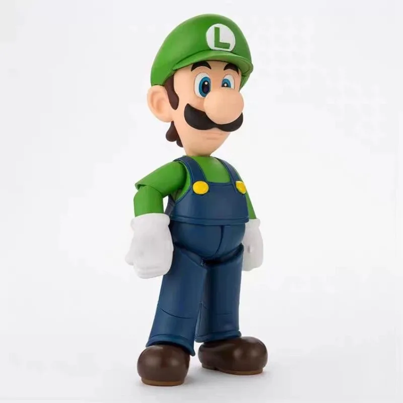 

In Stock Bandai Super Mario Luigi Anime Action Figure Model Doll Toys Hobby Collectible