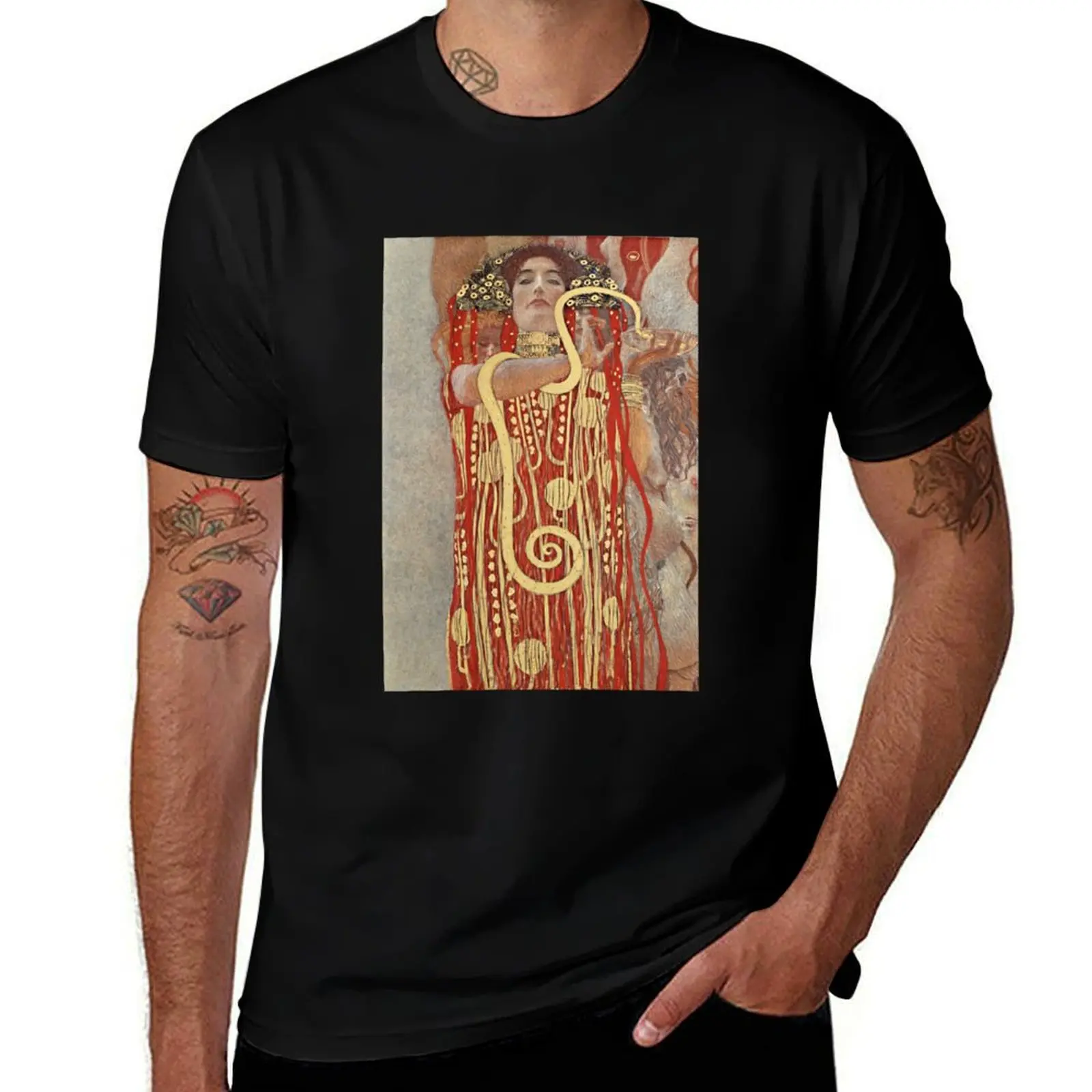 

HD. Medicine, by Gustav Klimt . HIGH DEFINITION T-Shirt man graphic t shirt man t shirt cotton T-Shirt
