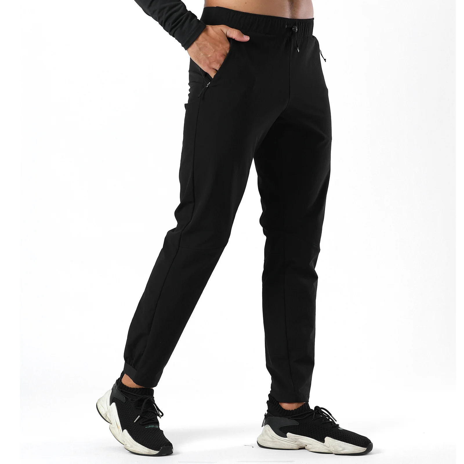 AONIJIE FM5145 Male Men Outdoor Sports Thickened Trousers Elasticated Waistband Sweatpants Tightened Hem Winter For Running